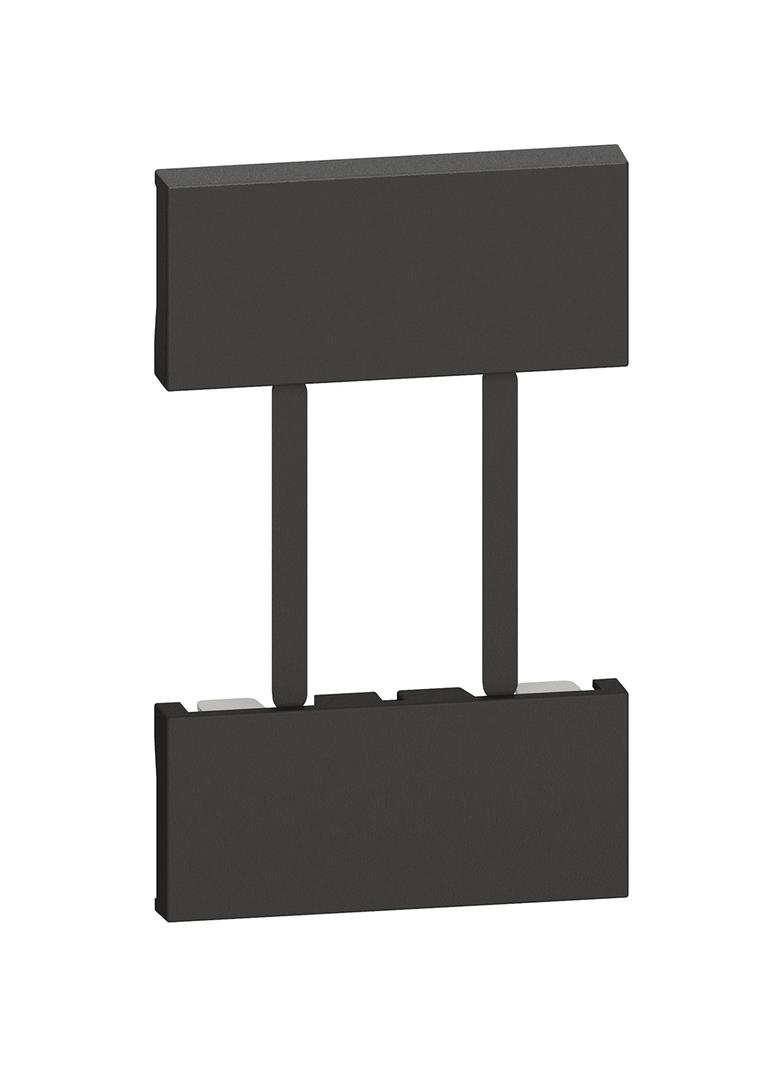 LIVING NOW - PLAKIETKA GNIAZDA US - EU/US - 2 MODUŁY - CZERŃ, Bticino