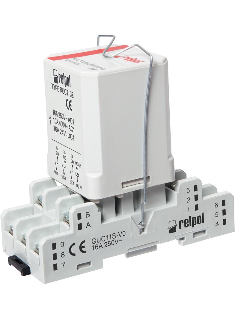 Przekaźnik interfejsowy PRUCT-2023-26-W024-V0 3Z 24V DC 16A / 250V AC RELPOL