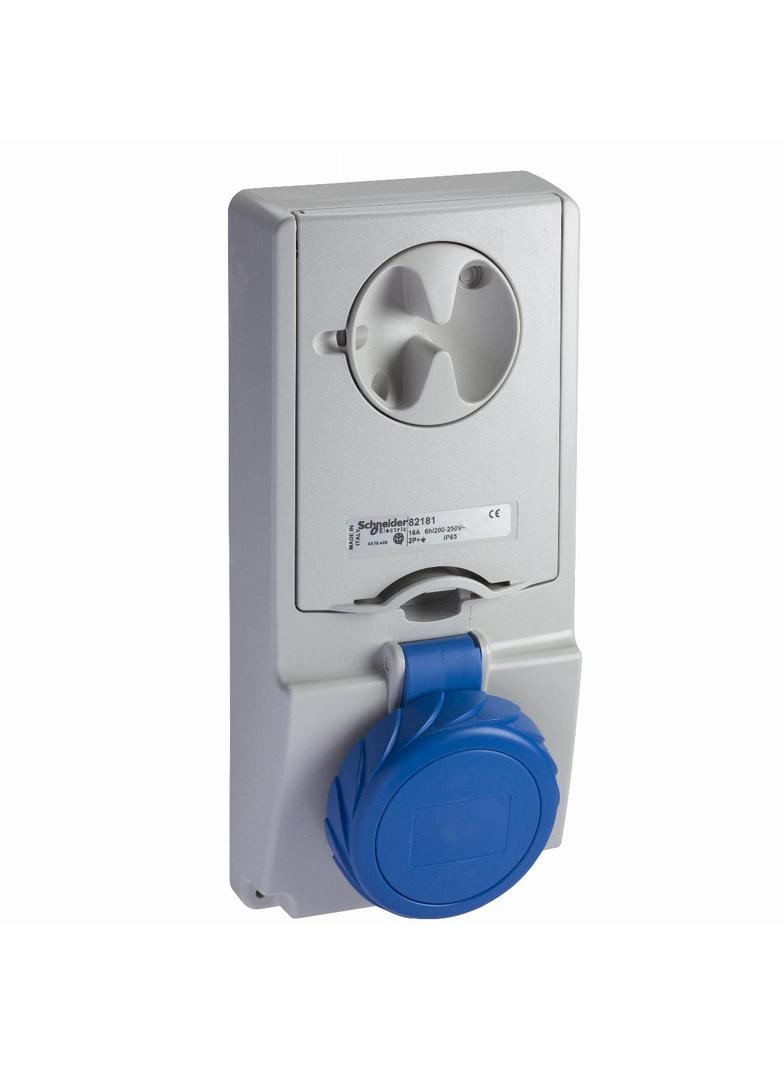 GNIAZDO+BEZP.UNIKA IP65 16A 3P+E 250V 9H