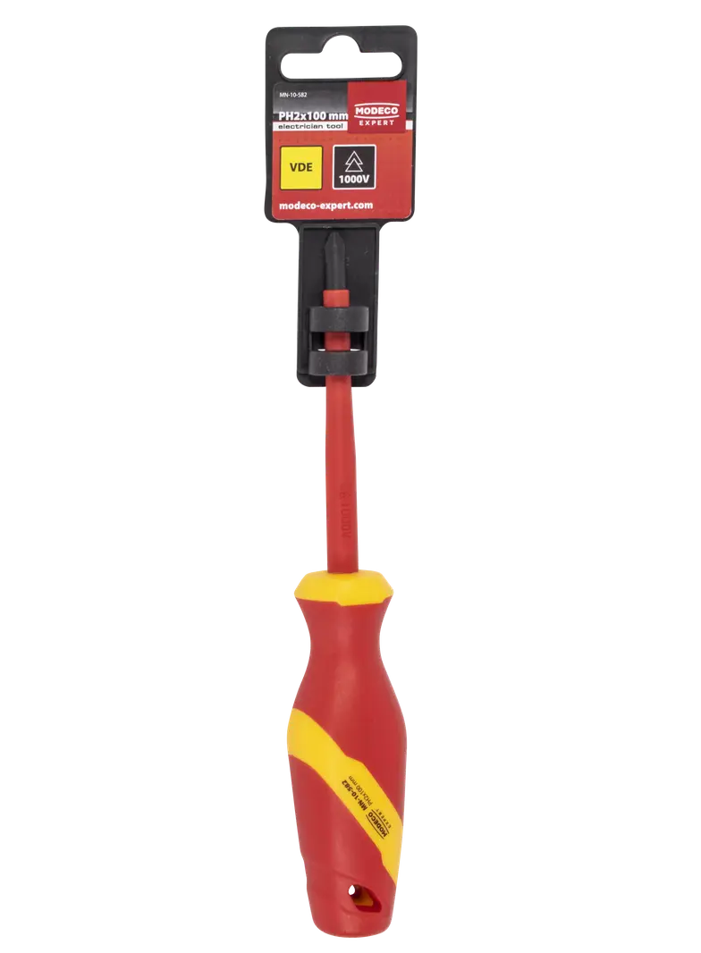Wkrętak izolowany krzyżakowy PH1x80 mm 1000V Cr-V MN-10-581 RAWLPLUG