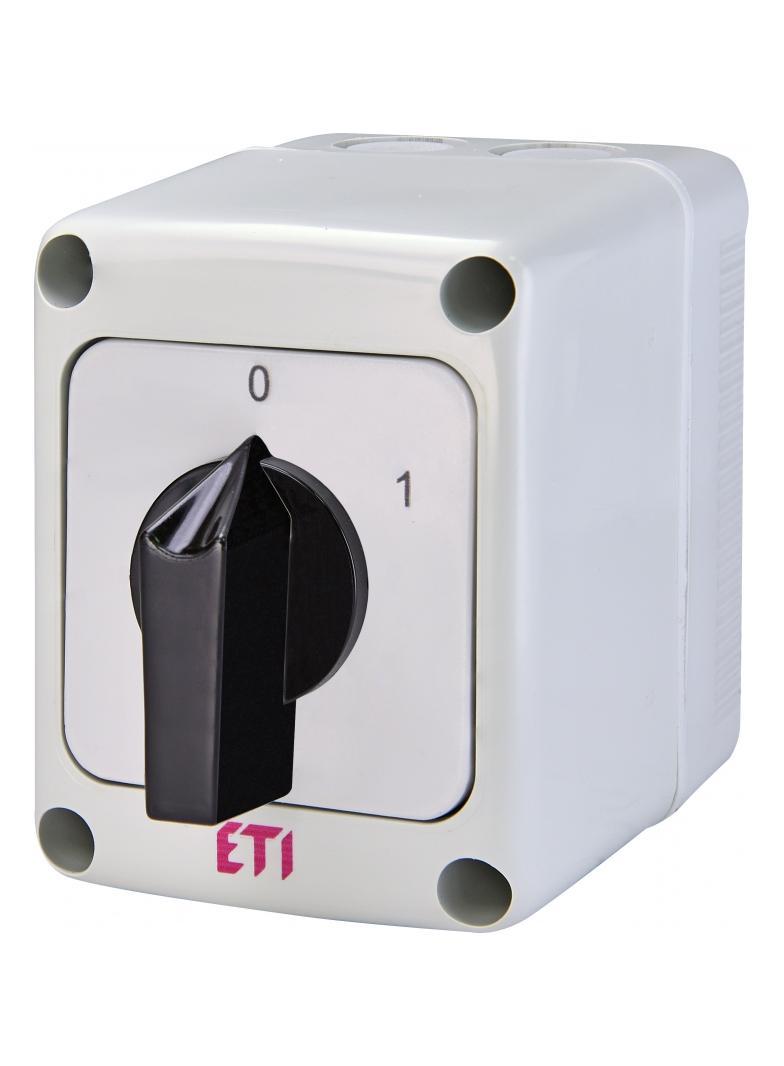Przełącznik 0-1 3P w obudowie CS 16 10 PN 004773164 ETI