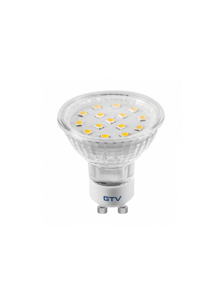 ŻARÓWKA LED, 15 LED SMD 2835, CIEPŁY BIAŁY,GU10, 3000K, 4W, 320 LM, 230V, KĄT ŚWIECENIA 120*,