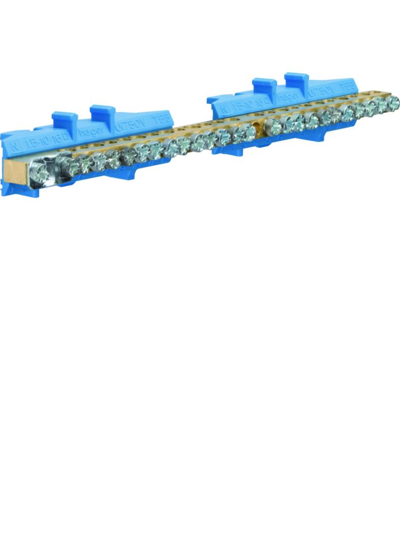 Listwa przyłączeniowa z cokołem neutralna 1x25+11x16+13x10 mm2 KM25N HAGER