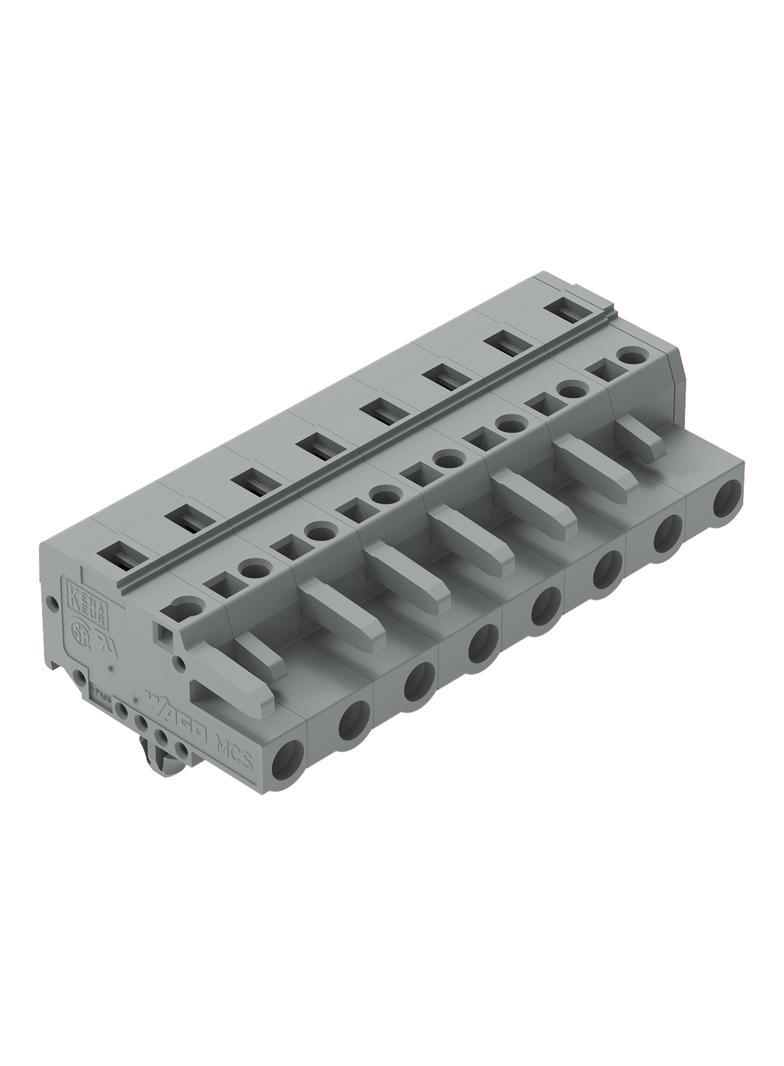 MCS-MIDI Classic gniazdo 8-bieg. szare raster 7,5 mm /25szt./ WAGO