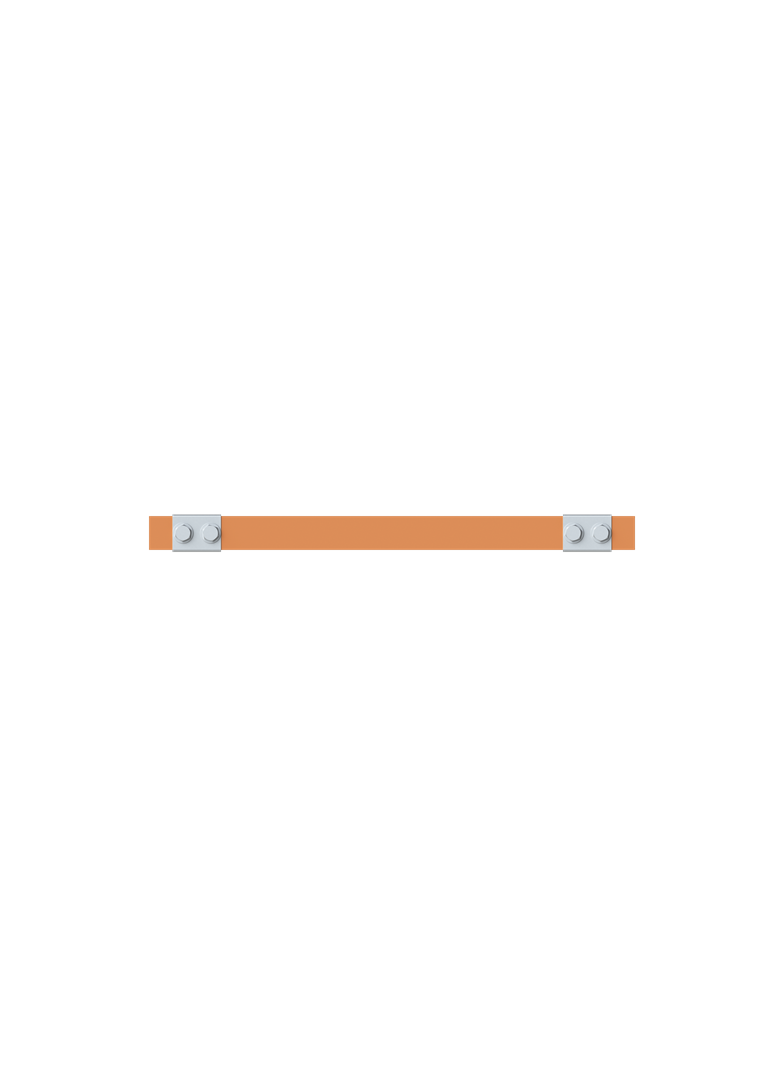 ZX2337 Szyna miedziana 30x5mm szerokość 2PW 500mm V1, A2 (do samodzielnego montażu)