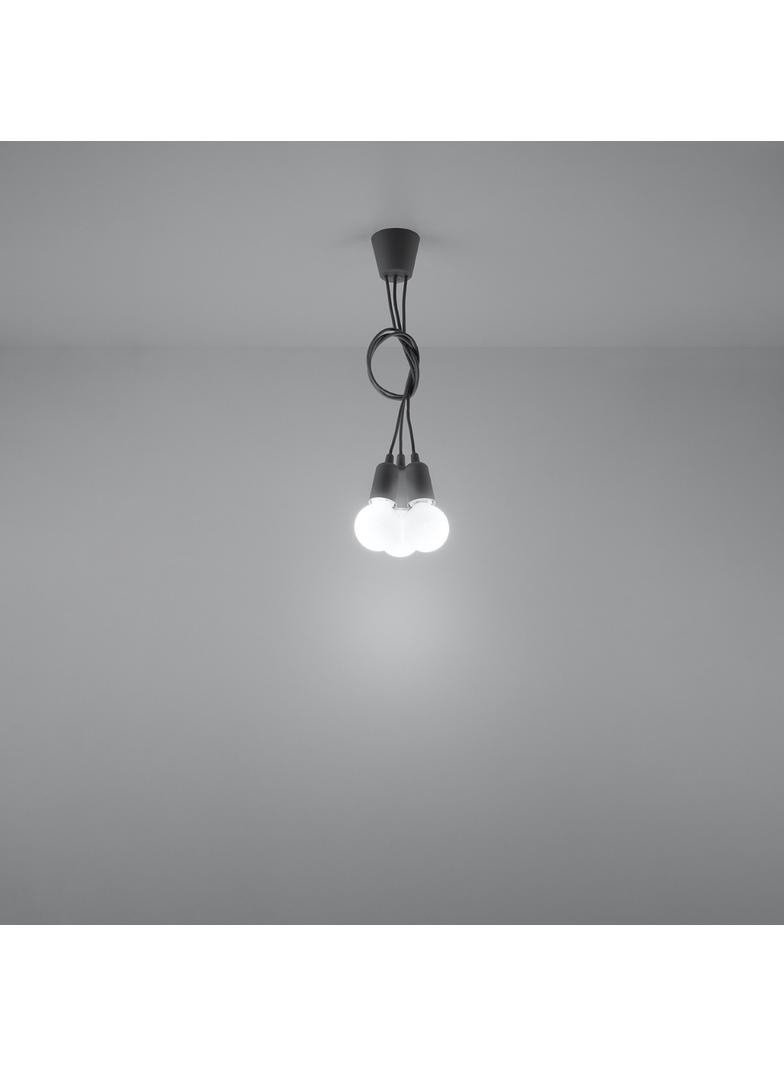 Sollux Lampa wisząca DIEGO 3 szara SL.0576