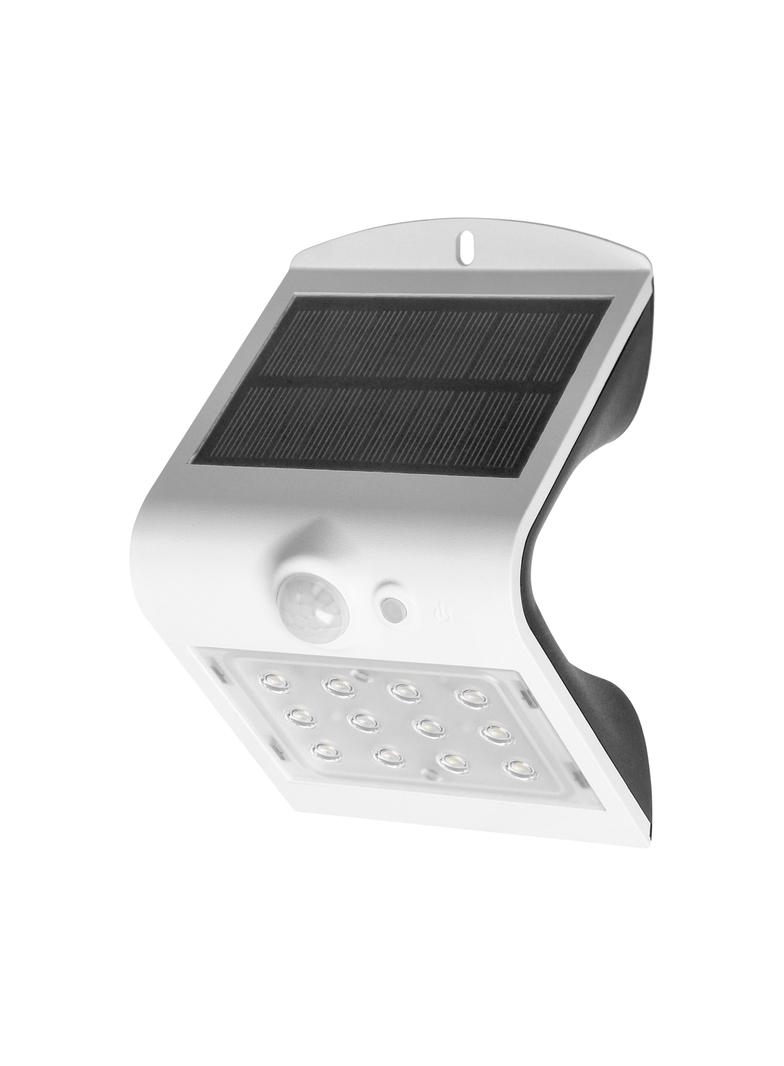 SILOE LED 1,5W lampa solarna z czujnikiem ruchu 120st 190lm IP65 4000K 1200mAh podwójne źródło AD-SL