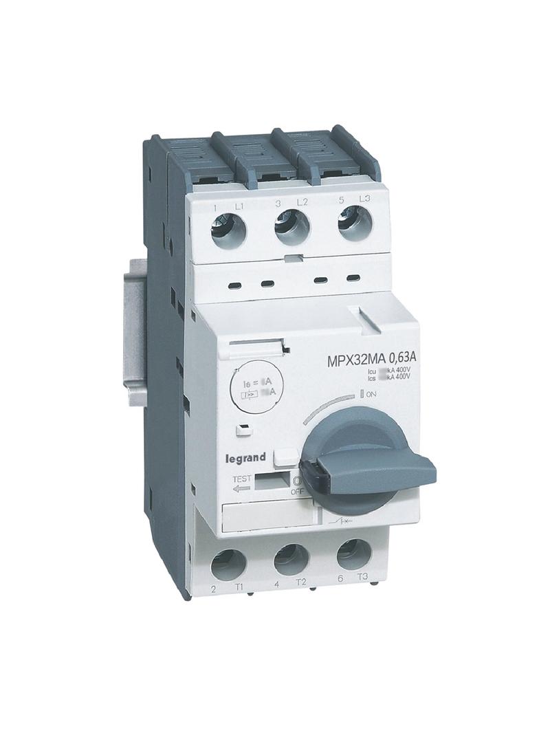 Wyłącznik Silnikowy 3P 0,63A Wyzwalacz Magnetyczny Mpx3 32Ma 417343 LEGRAND