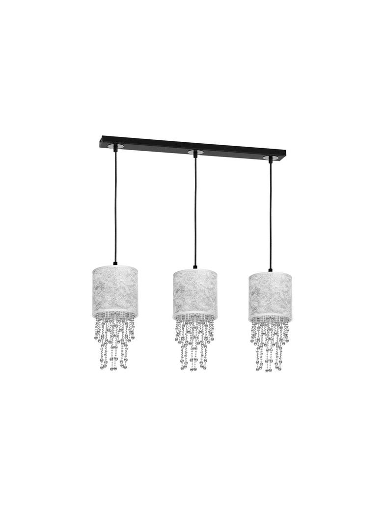 lampa wisząca Almeria 3xE27 srebrno/czarna MLP6435 Milagro