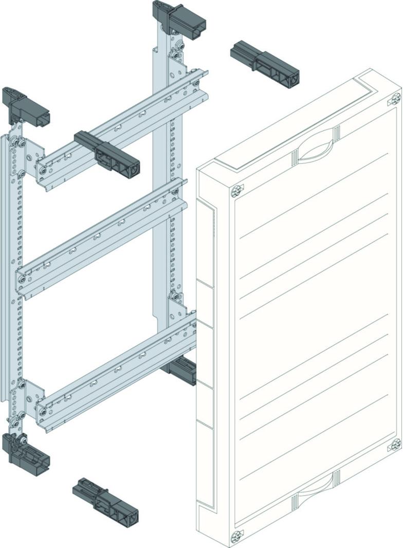 univers N Blok dla zacisków szeregowych poziomych 450x250mm UD31A1 HAGER