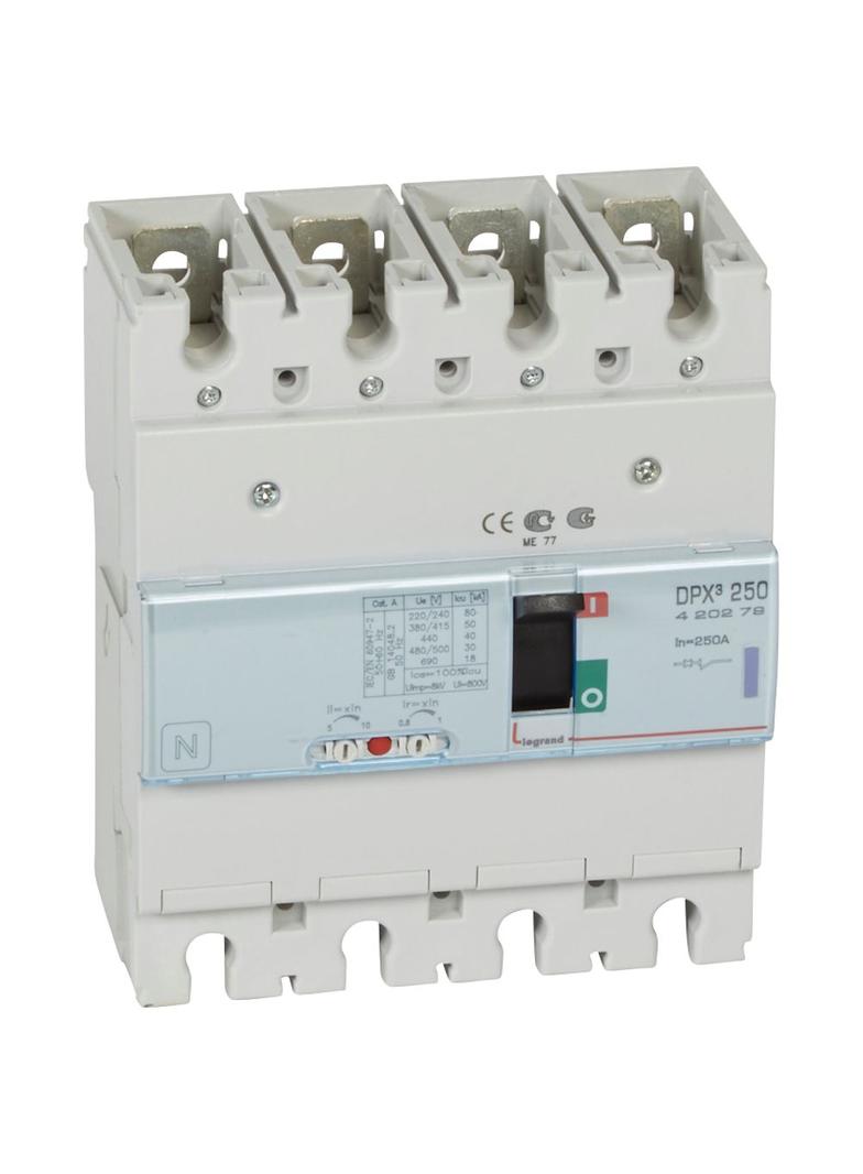 Wyłącznik DPX3 250 4P 250A 50Ka 420279 LEGRAND