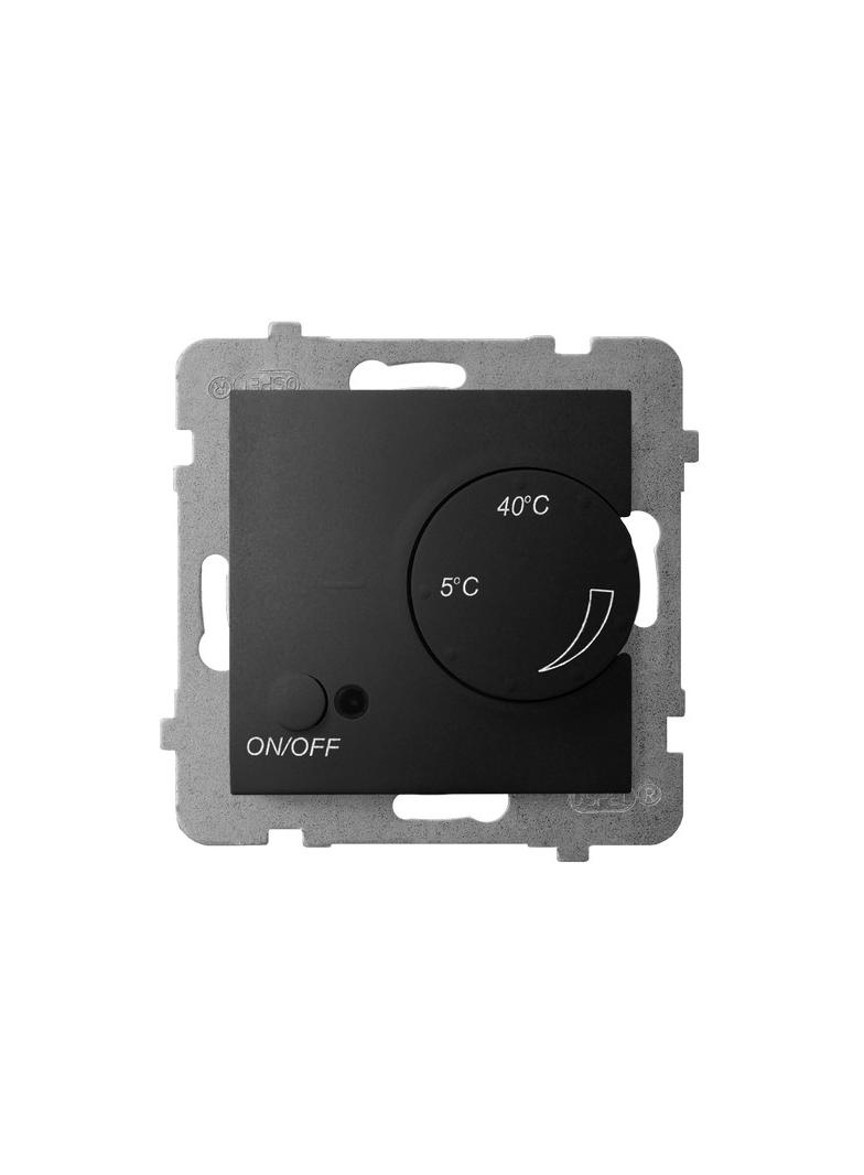 ARIA Regulator temperatury z czujnikiem podpodłogowym - kolor czarny metalik