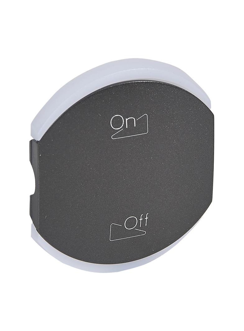 MH:KLAWISZ ON-OFF DŹWIĘK 2M GRAFIT, Legrand