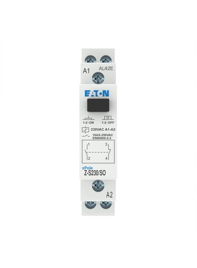 Z-S230/SO Przekaźniki impulsowy bistabilny bez funkcji sygnalizacji diodą LED 16A 230V 1Z 1R 265283 EATON