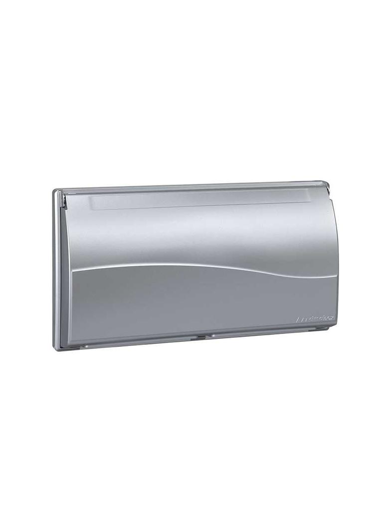 Simon Connect Ramka 4-modułowa do puszki SBM450 z pokrywą 8x K45 aluminium SBMT402/8 KONTAKT