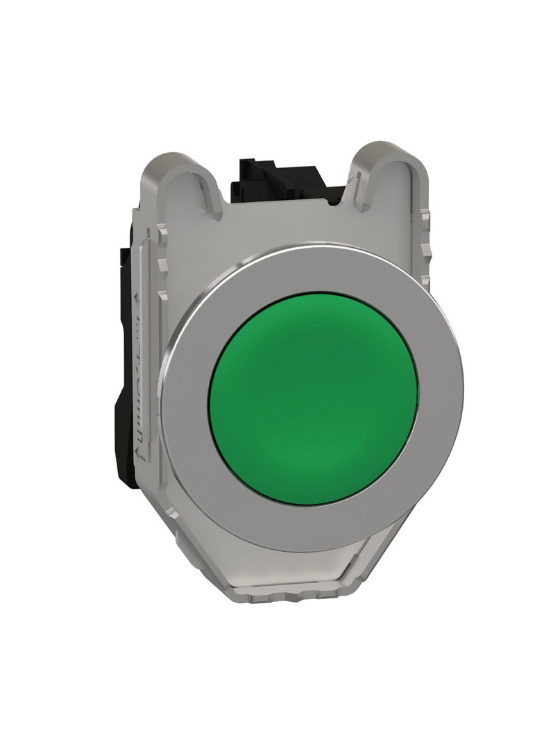 Harmony XB4 Przycisk zlicowany metal zielony fi30 z samopowrotem nieoznaczony 1Z XB4FA31 Schneider