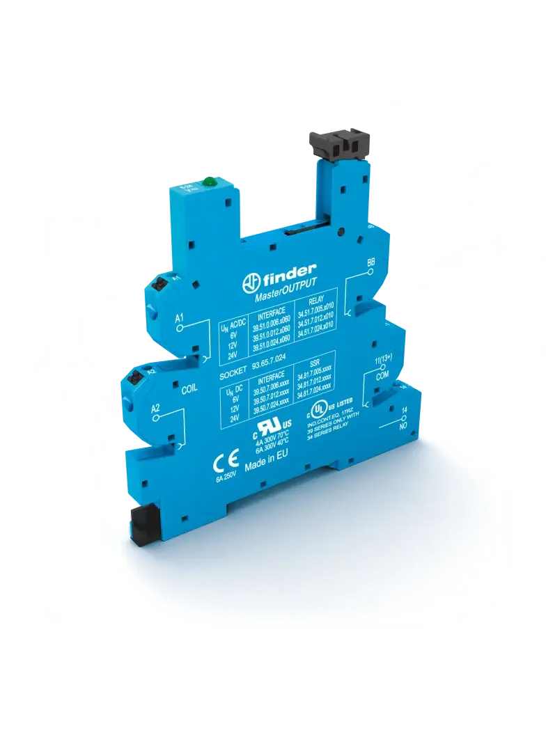 Gniazdo MasterOUTPUT do przekaźników serii 34; zaciski push-in, 93.65.8.230