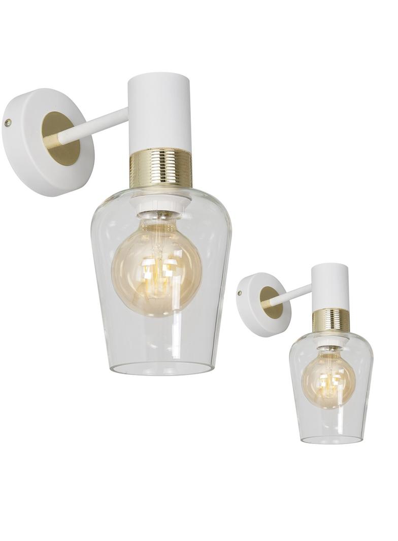 MILAGRO Kinkiet ROMA WHITE 1xE27