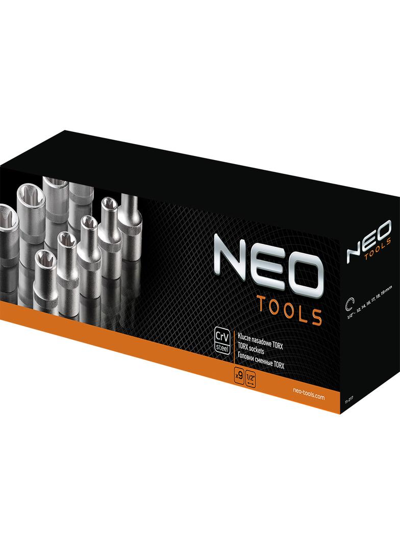 Klucze nasadowe 1/2" Torx, zestaw 9 szt.