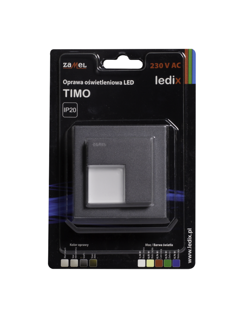 Oprawa LED TIMO PT 230V AC GRF biała ciepła TYP: 07-221-32