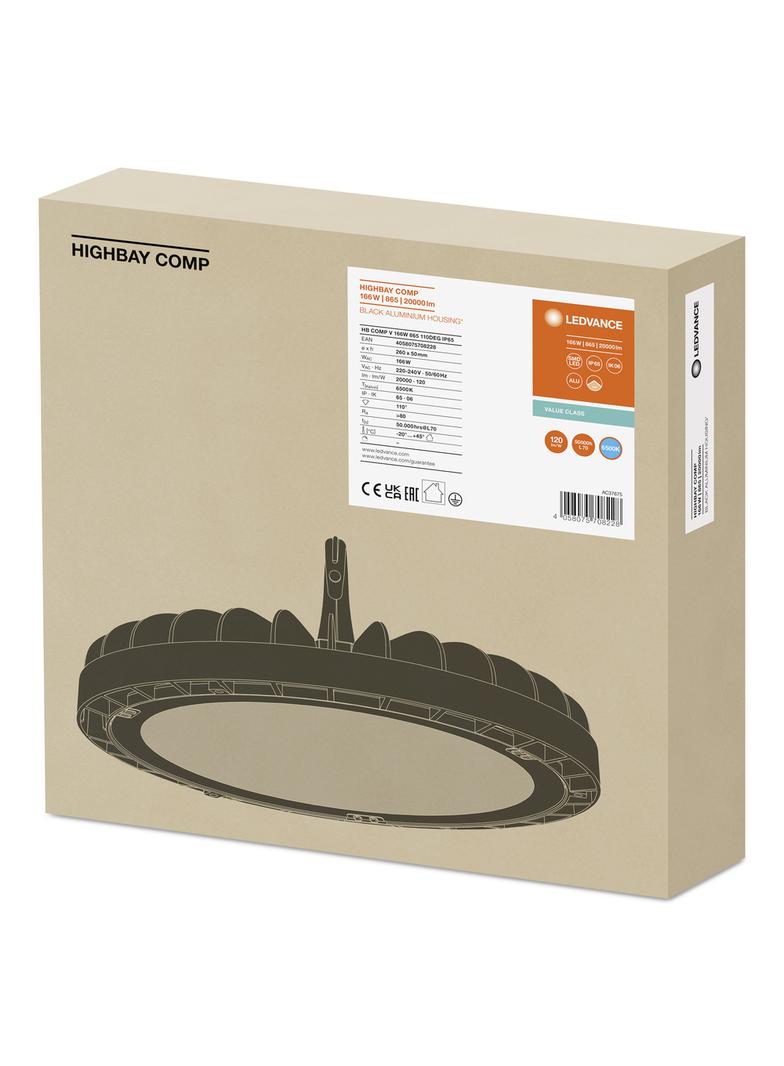 Oprawa HIGH BAY COMPACT V 166W 865 110DEG IP65