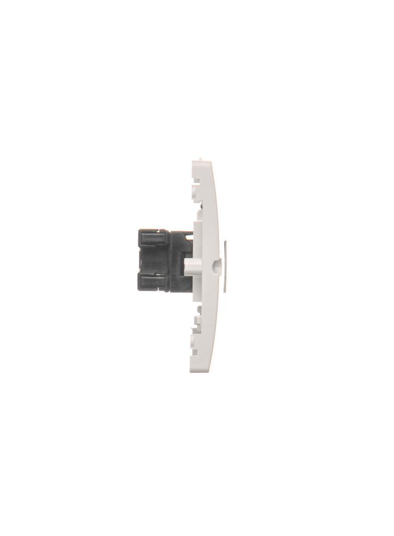 Simon Basic Gniazdo komputerowe RJ45 kat.5e + telefoniczne RJ11 . Montaż gniazda na wkręty do puszki biały BMF5T.02/11 KONTAKT