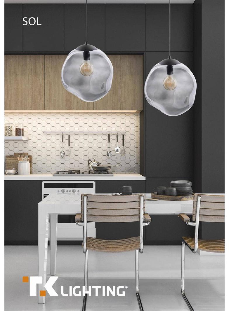 TK-Lighting lampa wisząca Sol 1xE27 max 60W czarna/grafit