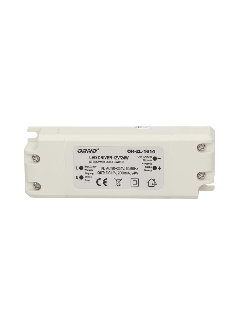 Zasilacz LED 12V DC 24W 2A IP20 OR-ZL-1614 ORNO