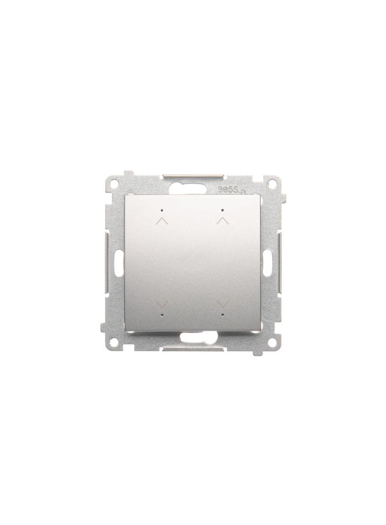 Simon 54 Łącznik/Przycisk roletowy podwójny elektroniczny 230 V srebrny mat DEZ2.01/43 KONTAKT