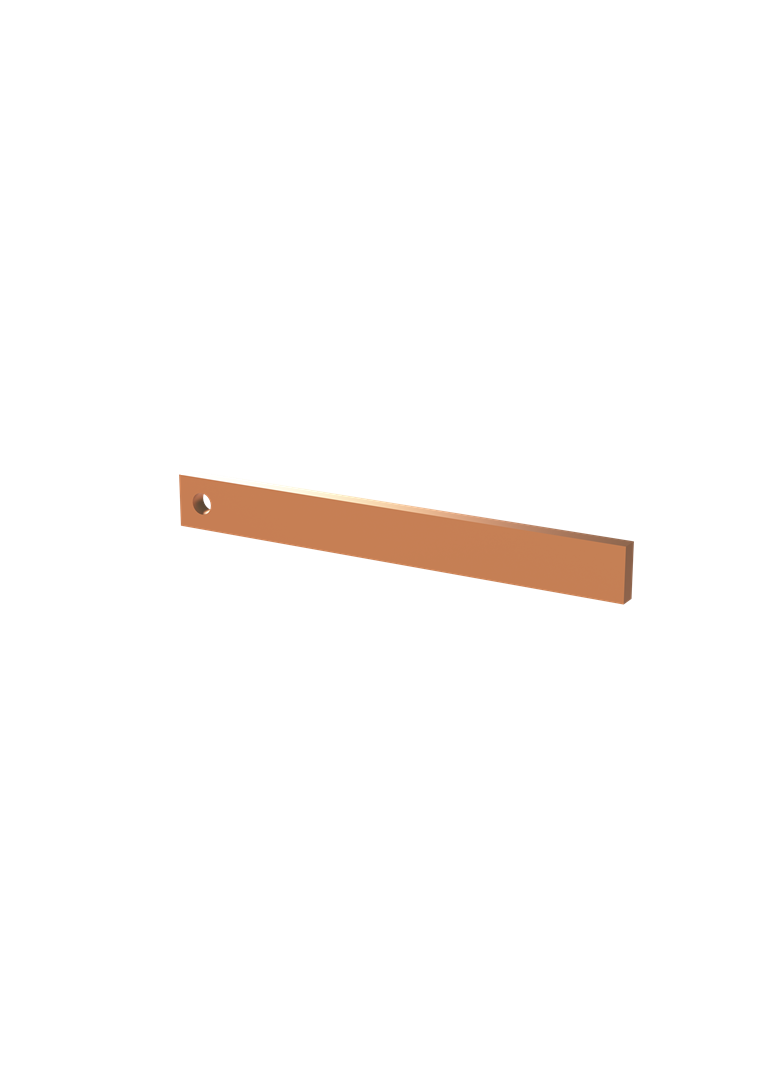 ZX2130 Szyna Cu 30x10mm, L:253mm