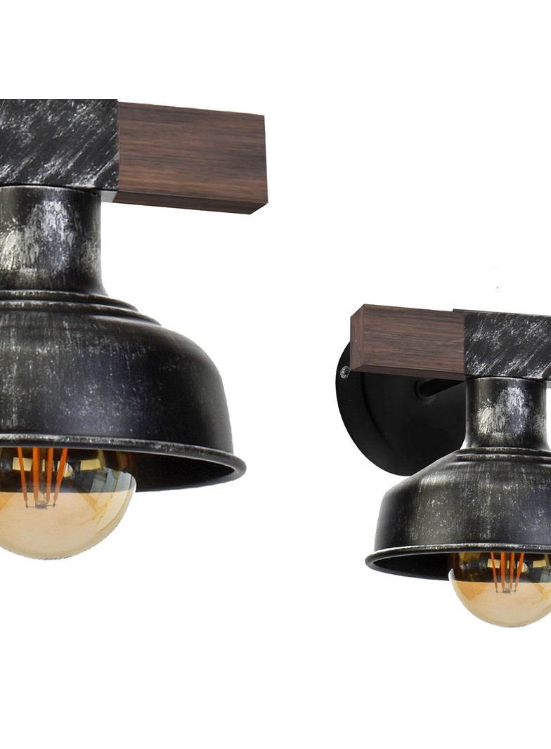 kinkiet Faro E27 czarny MLP6241 Milagro