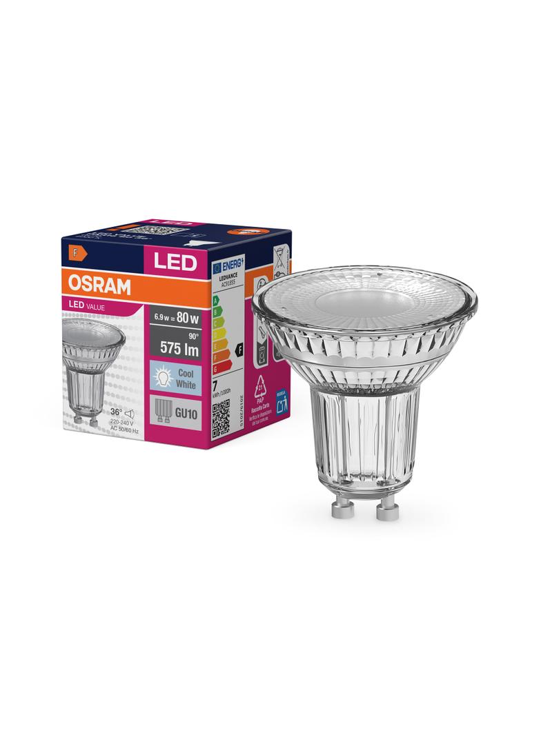 Żarówka LED VALUE PAR16 80 36 6,9W/840 GU10 575lm 4058075096660 LEDVANCE