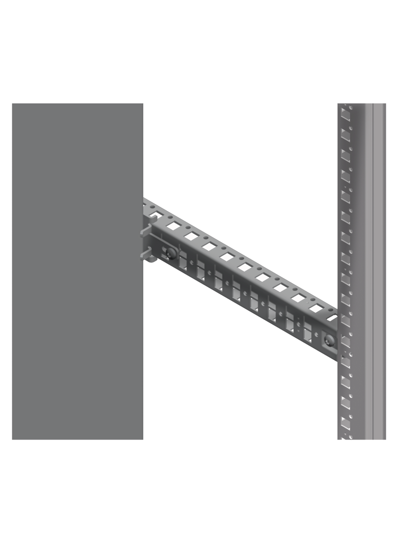 Wsporniki wzmacniające płytę montażową w pozycji wysuniętej do SF