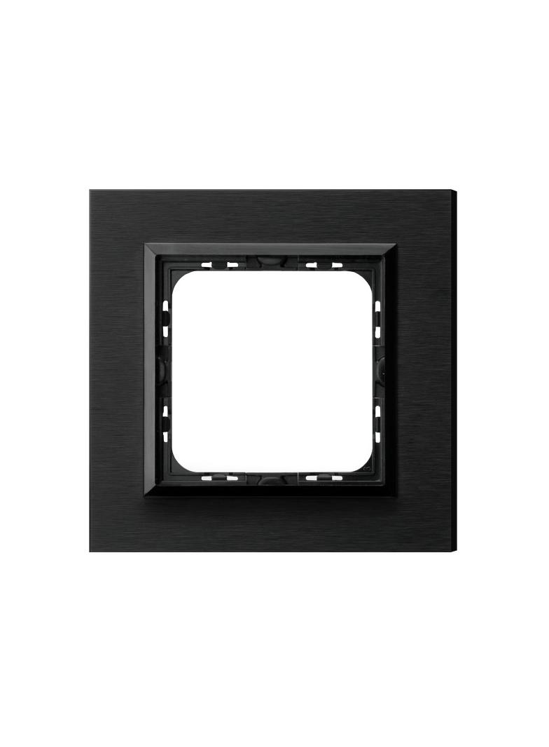 SONATA Ramka pojedyncza - kolor szczotkowany antracyt