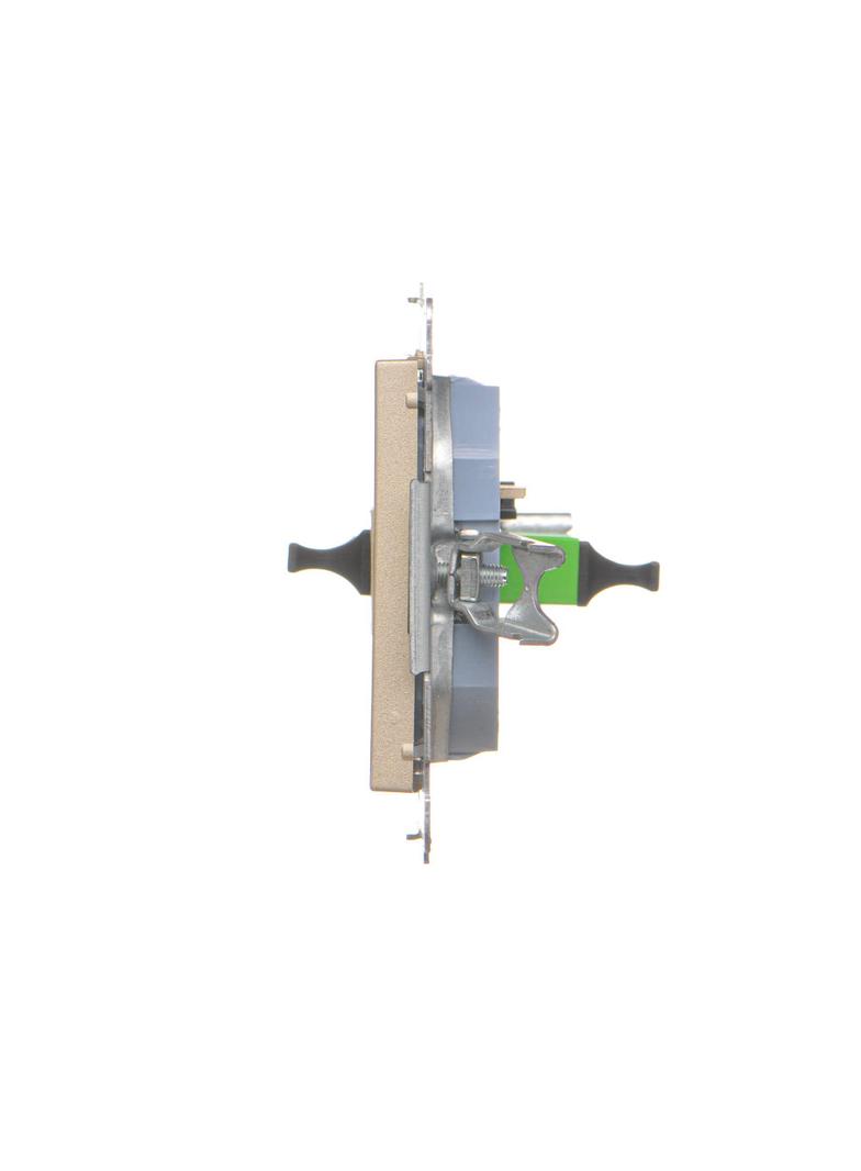 Simon 55 Gniazdo światłowodowe / optyczne pojedyncze SC/APC Szampański mat