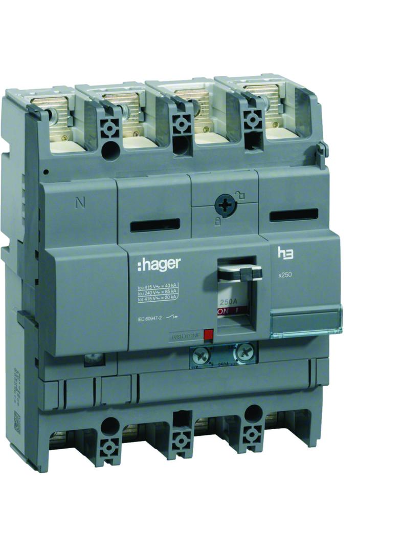 Wyłącznik mocy x250 4P 40kA 160A TM HNB161H HAGER