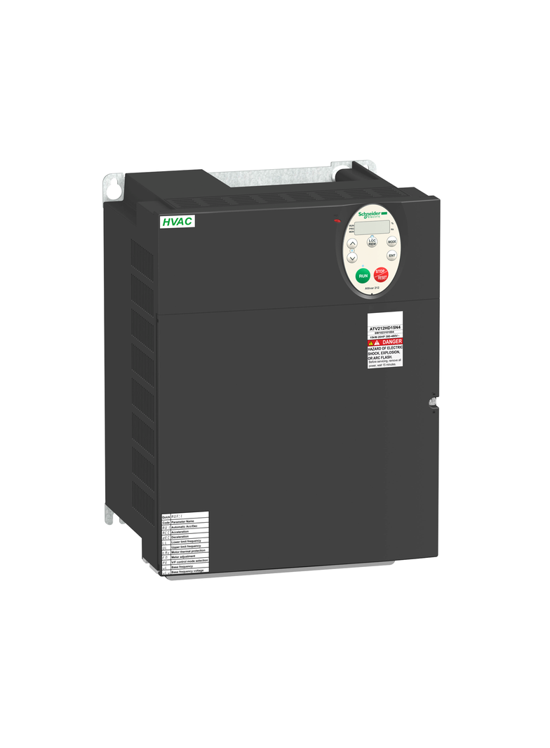 Przemiennik częstotliwości ATV212 3 fazowe 380/480VAC 50/60Hz 22kW 43.5A IP21 ATV212HD22N4S