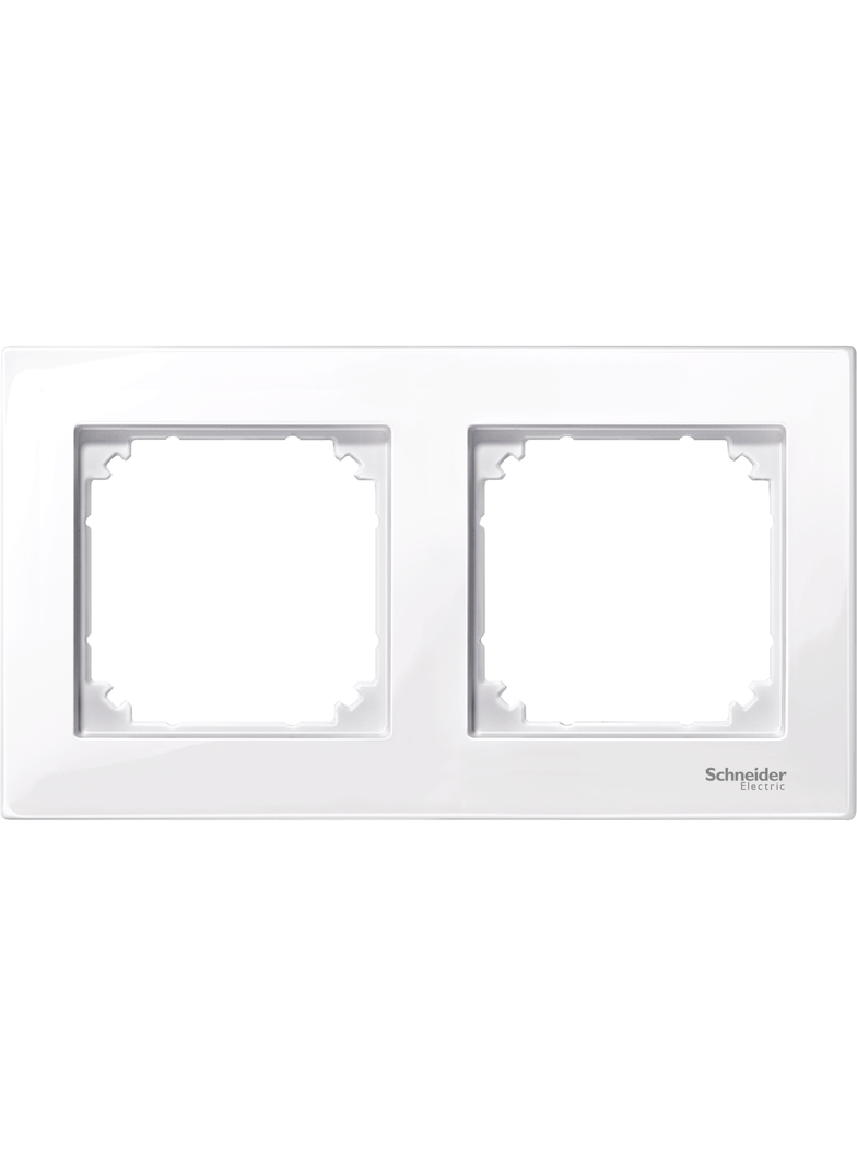 Merten, M-Plan, ramka podwójna, biały active