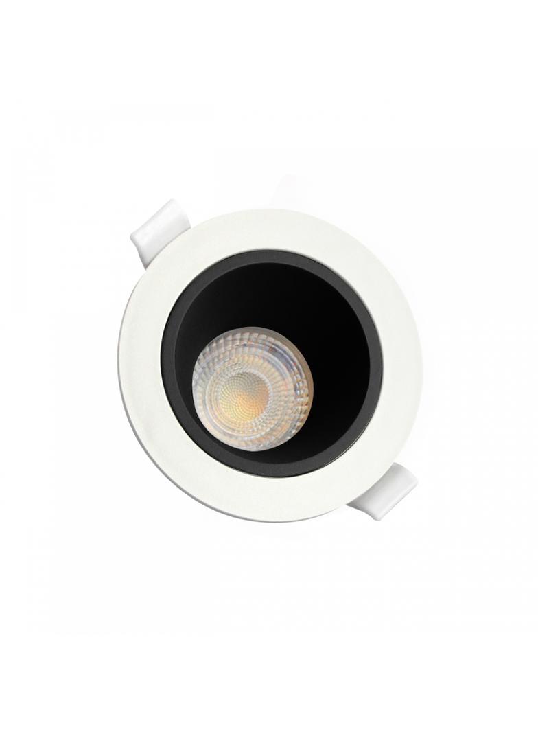 FIALE CORE ANTI-GLARE GU10 OCZKO GU10 IP20 FI95X46MM BIAŁY SRODEK CZARNY OKRĄGŁA