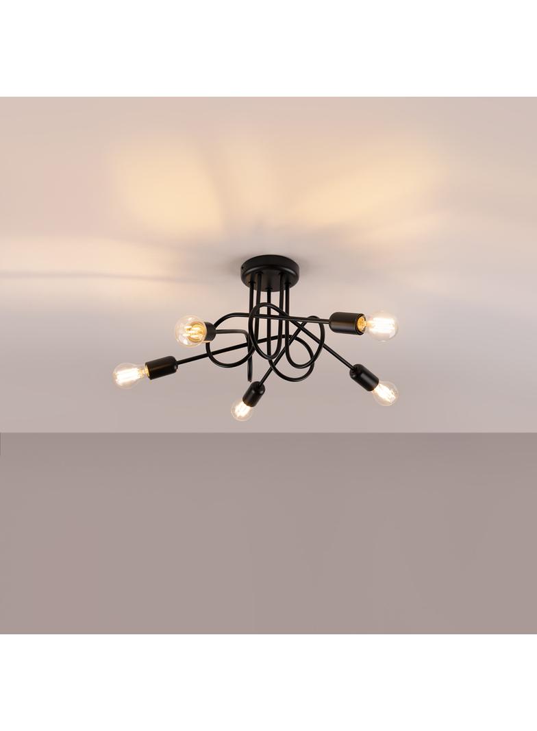 Żyrandol LOOP 5 czarny