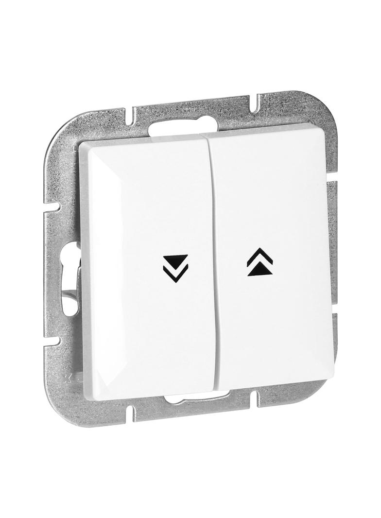 Łącznik roletowy podtynkowy Pearl, 10A, 250V, WP-10P, biały