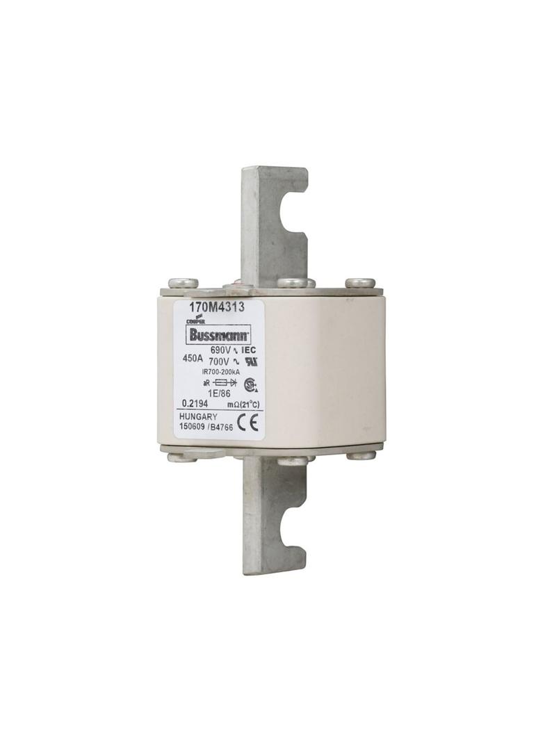 450A 690V IEC 1E/86 aR FUSE Wkładka szybka 450A AC 690V rozmiar 1 53x69x111 mm aR IEC 170M4313 EATON