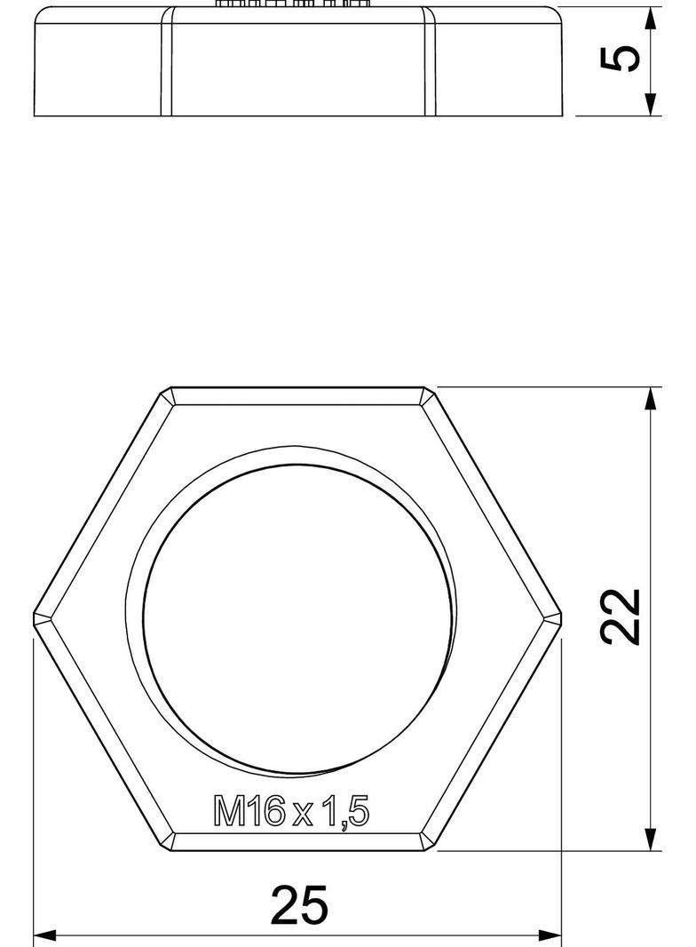 PRZECIWNAKRĘTKI M16X1,5 116M VDE