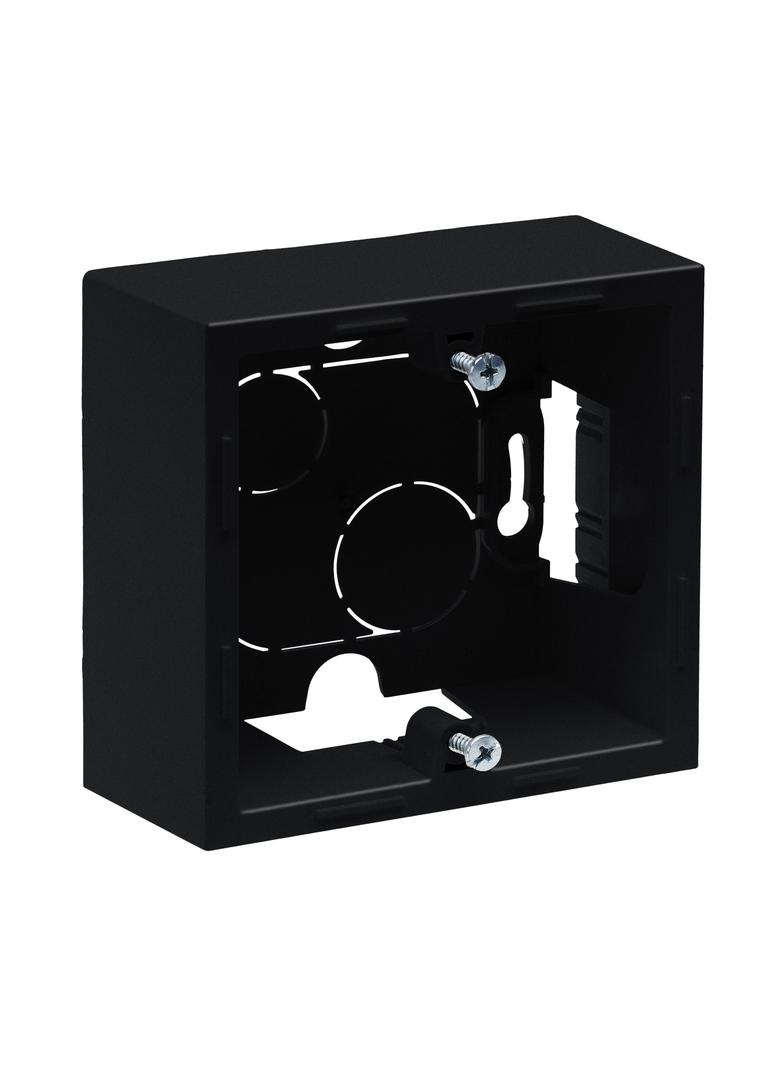 SUNO - Pojedyncza puszka natynkowa, Czarny, Legrand