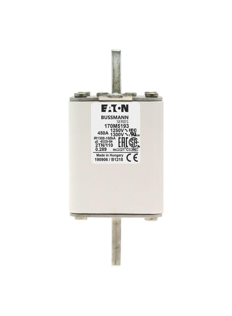 FUSE 450A 1250V 2TN/110 AR CU Wkładka szybka 450A AC 1250V rozmiar 2 61x75x138 mm aR DIN I 170M5193