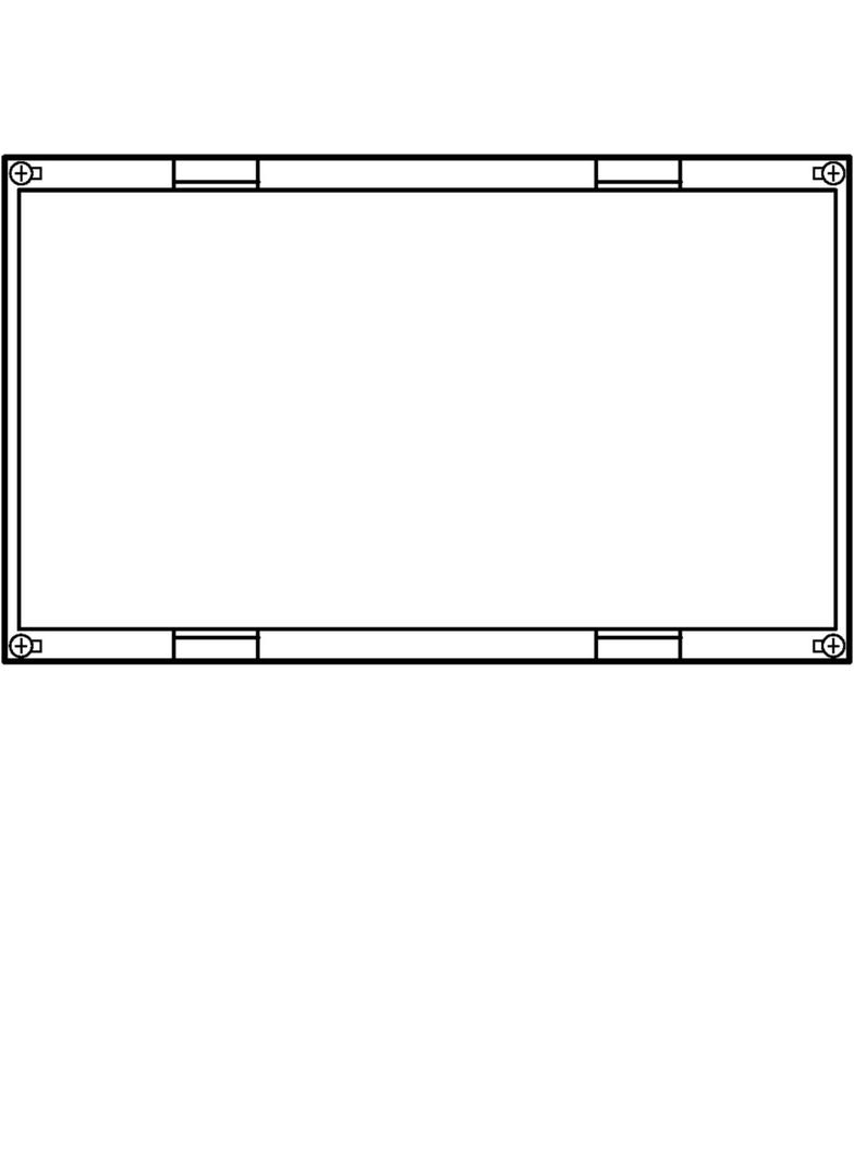 univers N Blok pusty 300x500mm UD22F1 HAGER