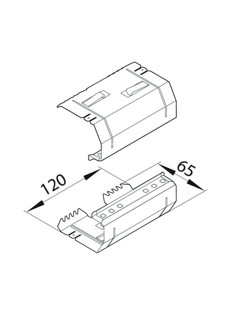 tehalit.BRS Łącznik podstawy pokrywa 120 65x170 BRS651709B HAGER
