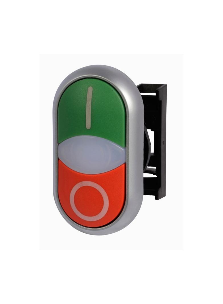 M22-DDLM-WS-X1/X0 Przycisk podwójny z samopowrotem i z możliwością podświetlenia 284832 EATON