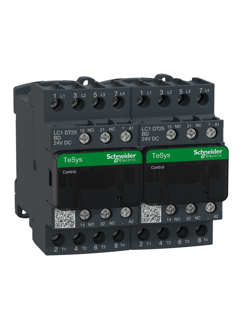 Układ nawrotny TeSys D 25A 4P 1NO 1NC cewka 24VDC zaciski skrzynkowe