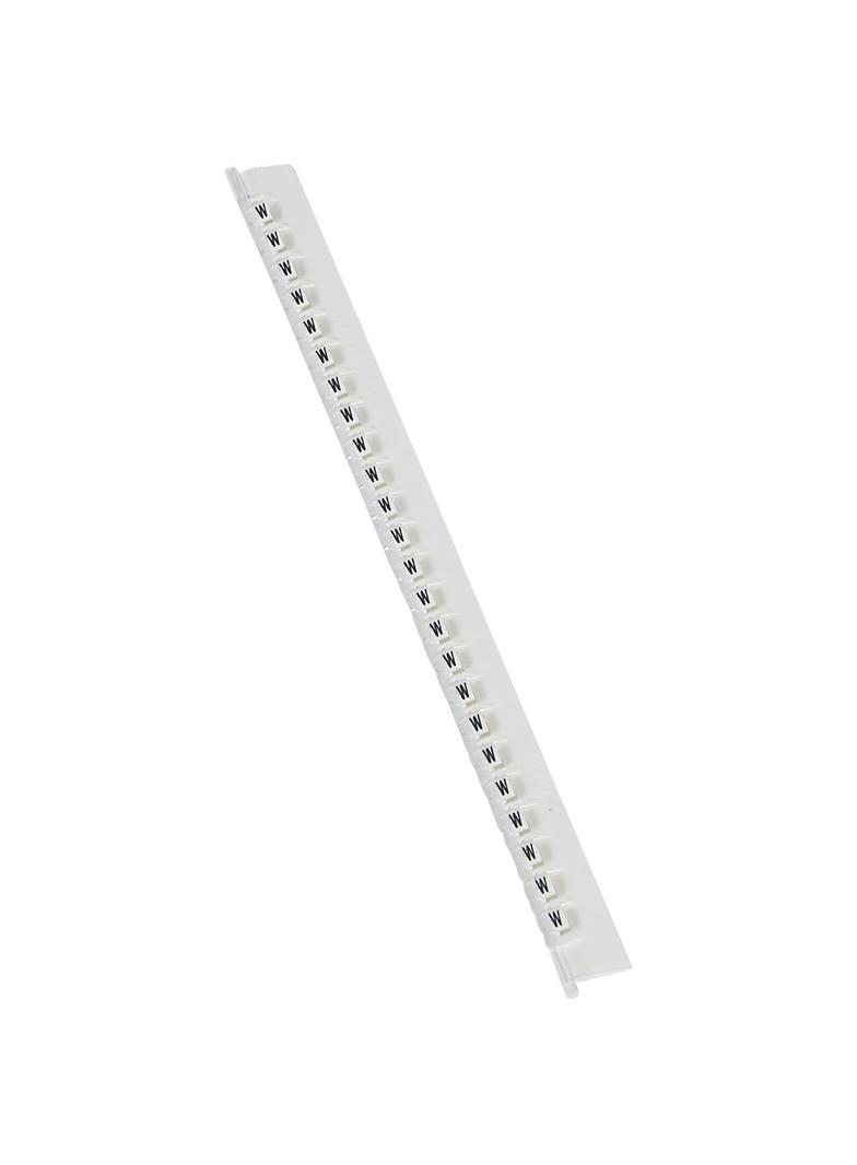 Oznacznik Przewodów Memocab Biały Litera /W/ /240Szt./ 037848 LEGRAND